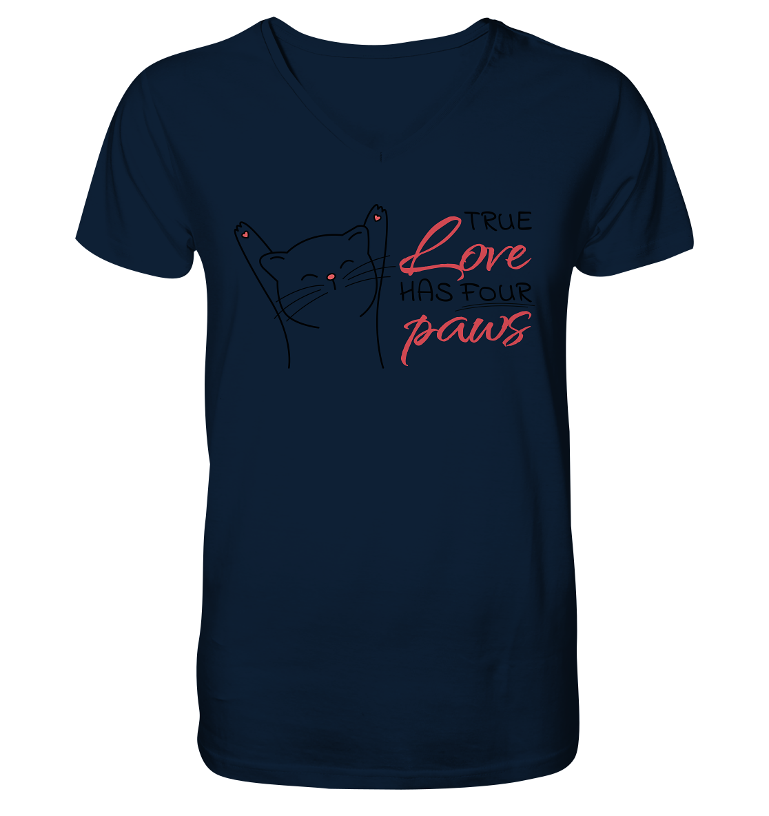 True Paw Love - V-Neck Shirt