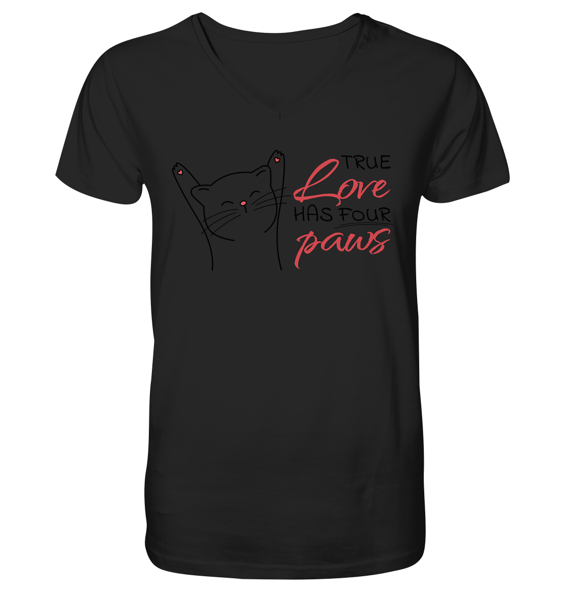 True Paw Love - V-Neck Shirt
