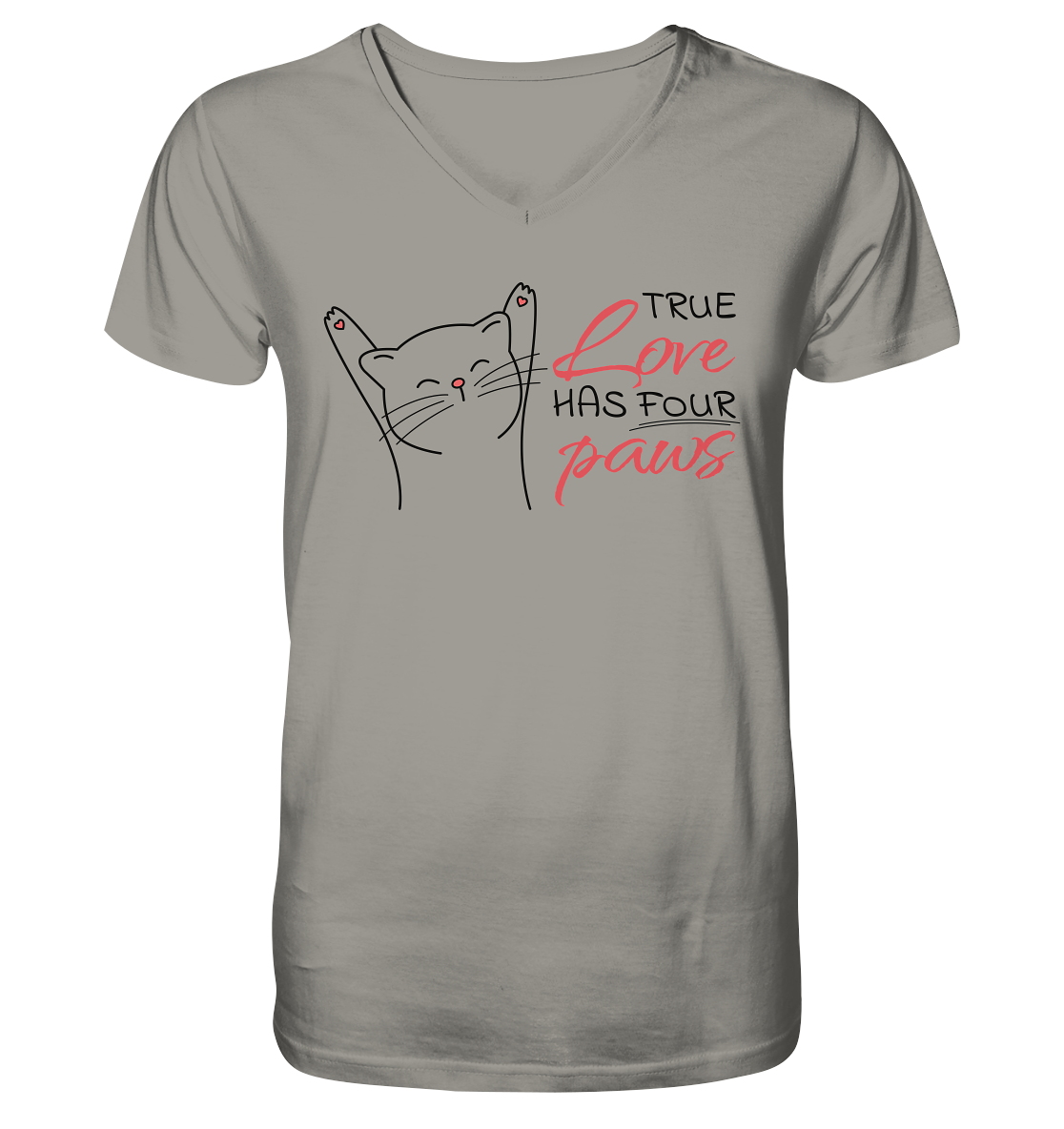 True Paw Love - V-Neck Shirt