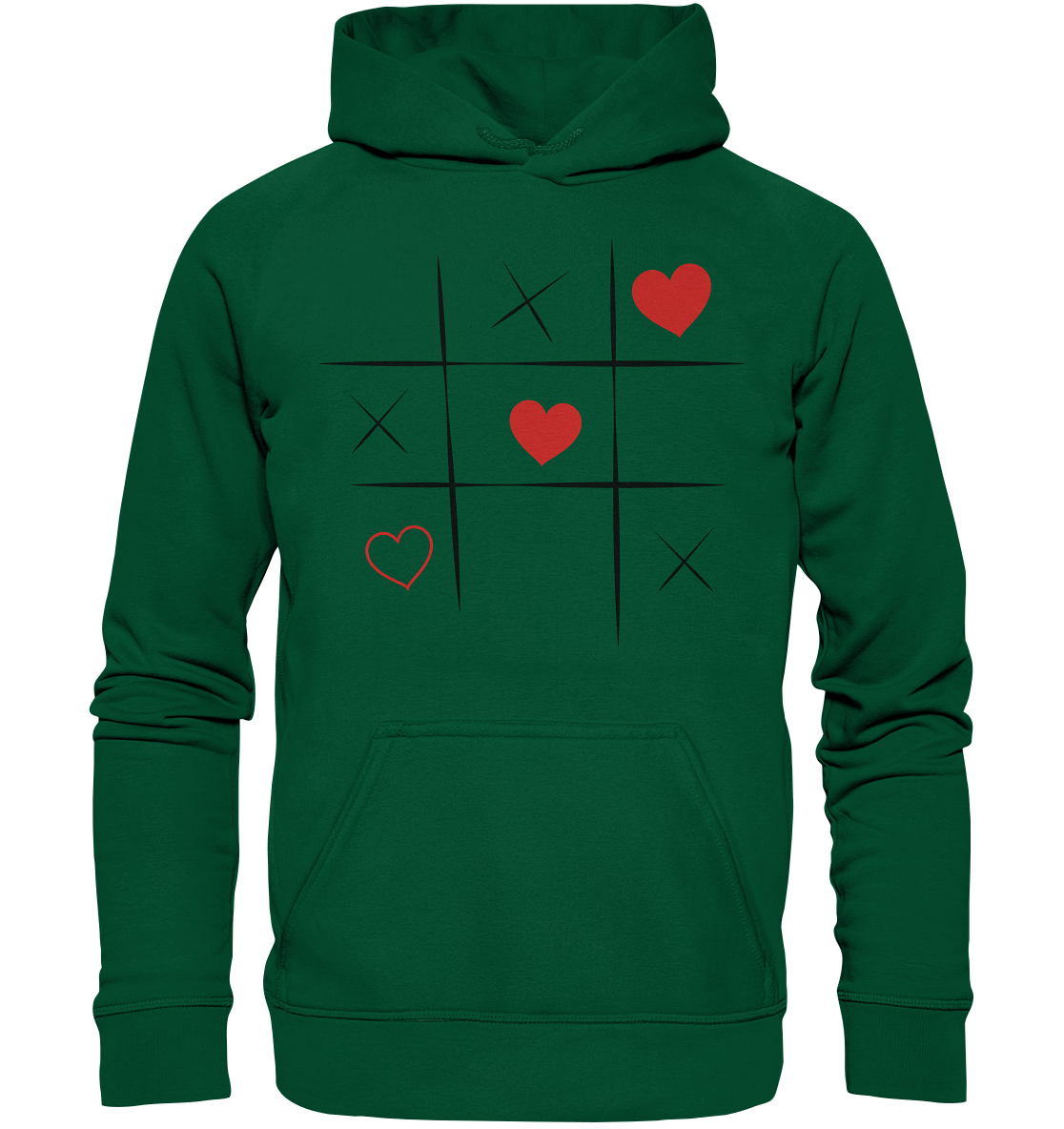 Tic-Tac-Love - Basic Unisex Hoodie