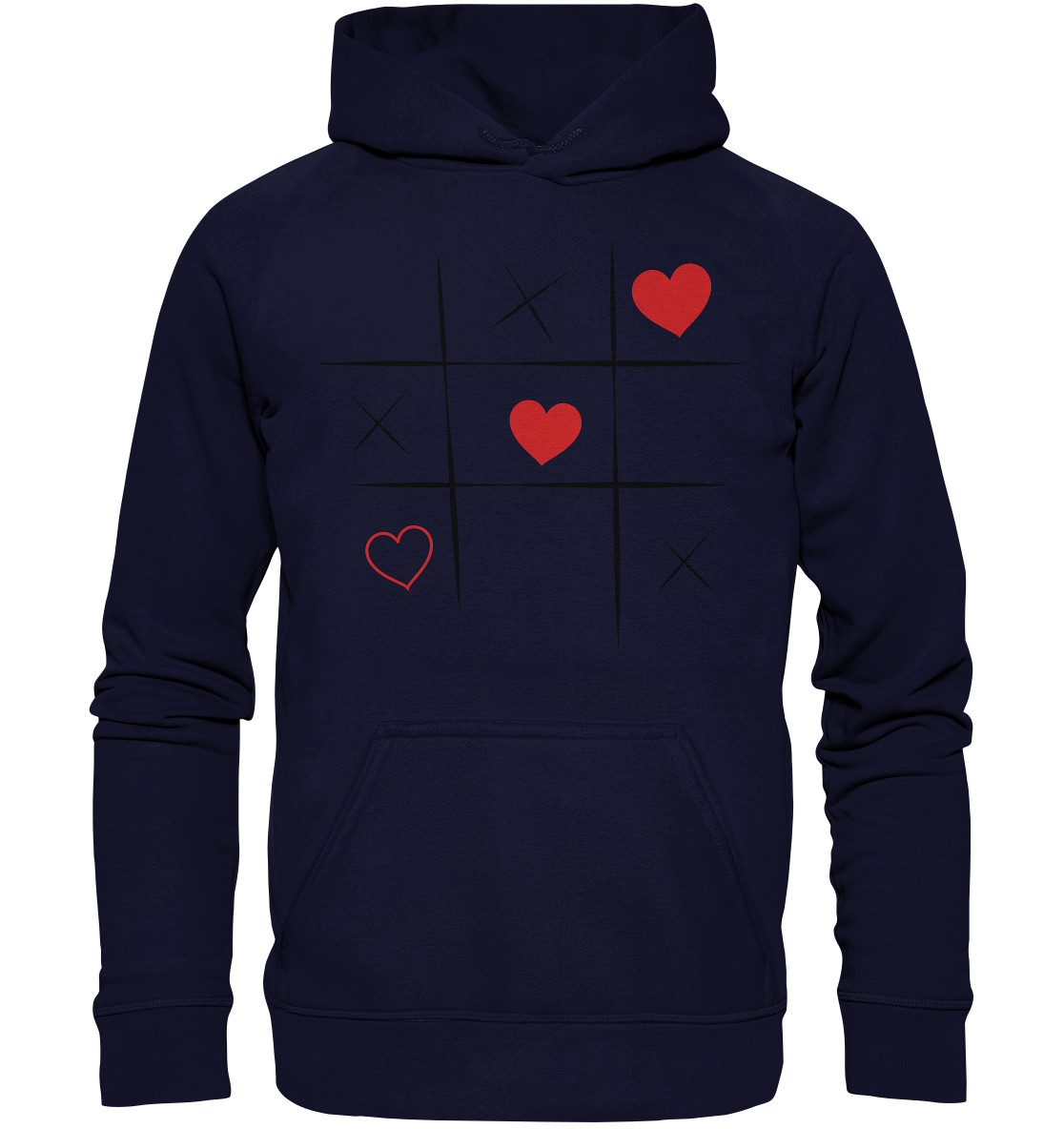 Tic-Tac-Love - Basic Unisex Hoodie