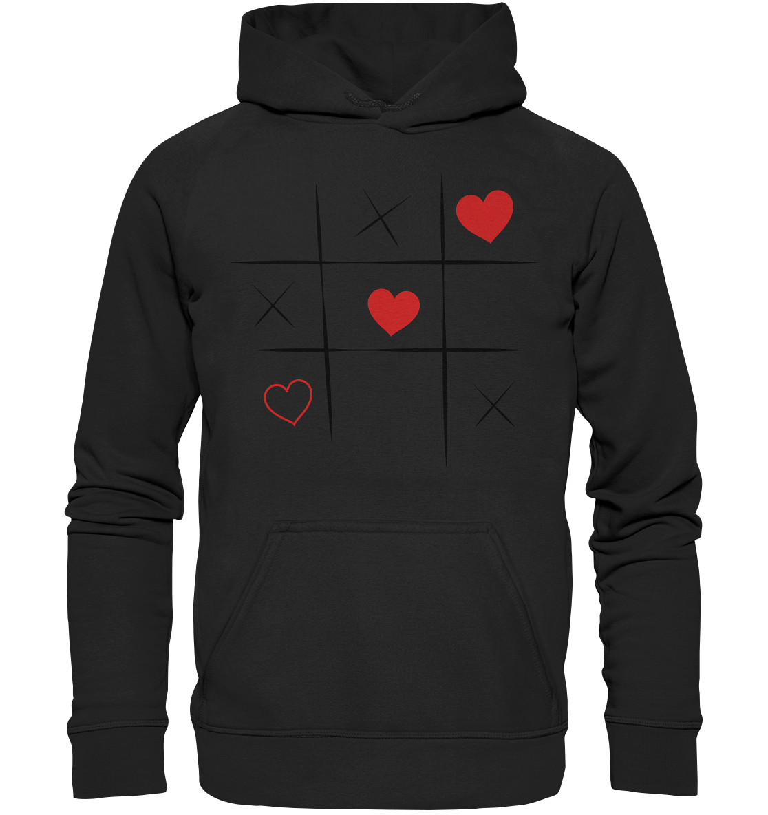 Tic-Tac-Love - Basic Unisex Hoodie