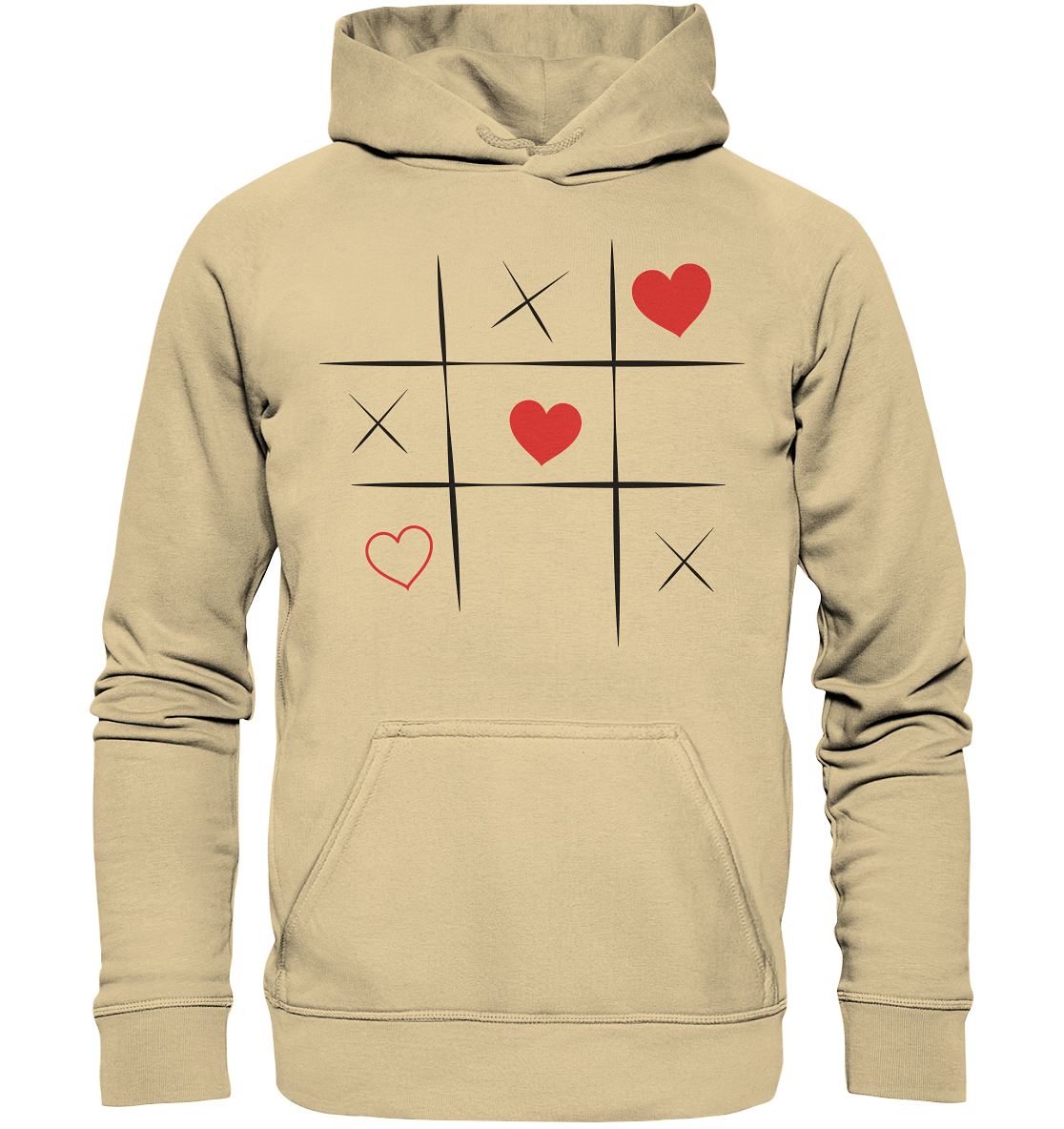 Tic-Tac-Love - Basic Unisex Hoodie