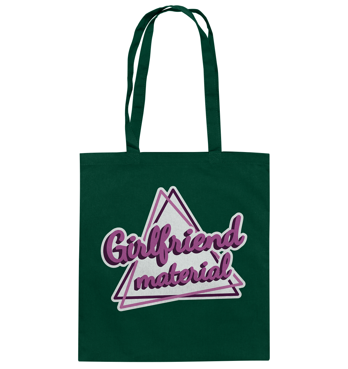 Girlfriend material - Baumwolltasche