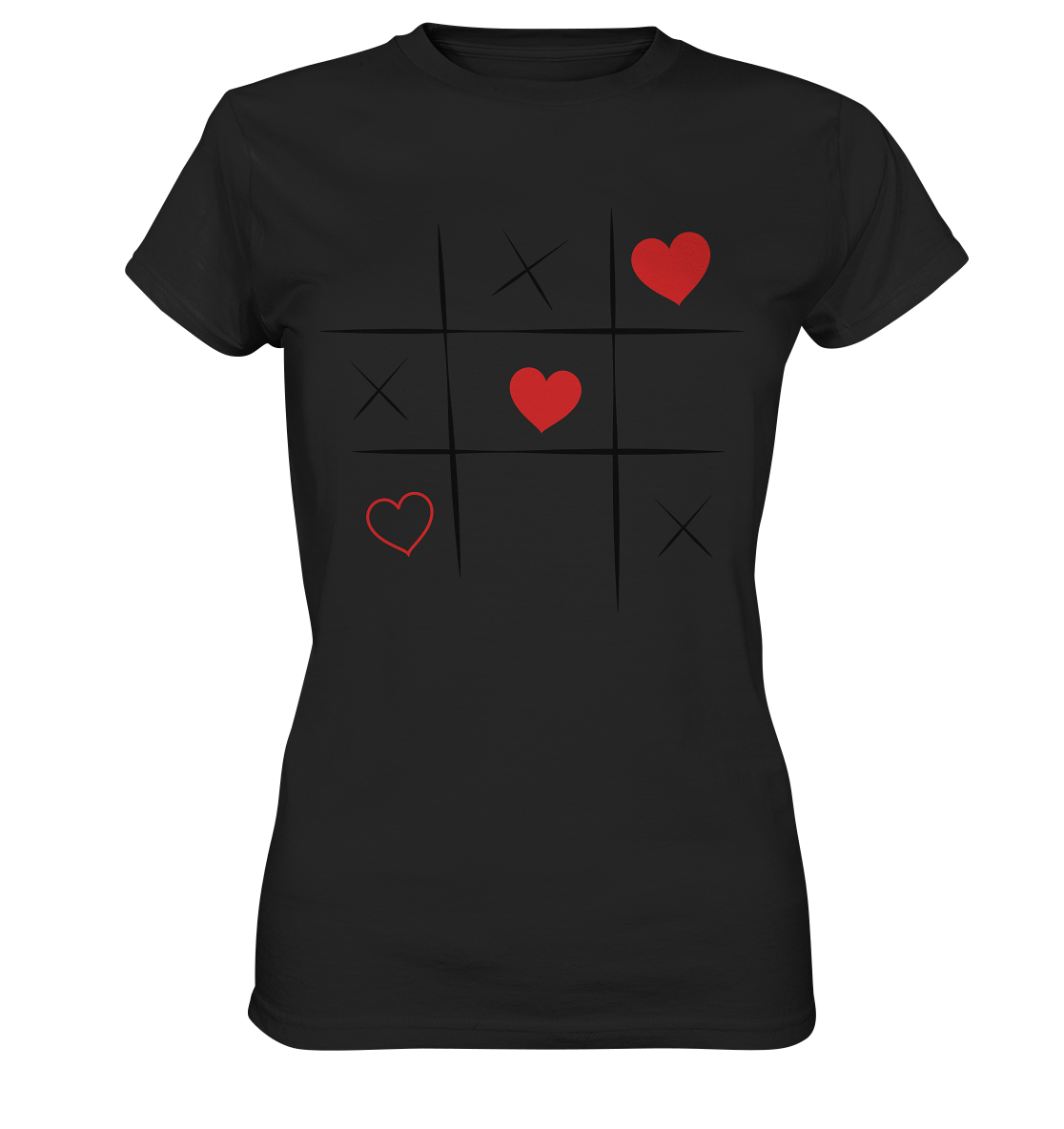 Tic-Tac-Love - Ladies Premium Shirt