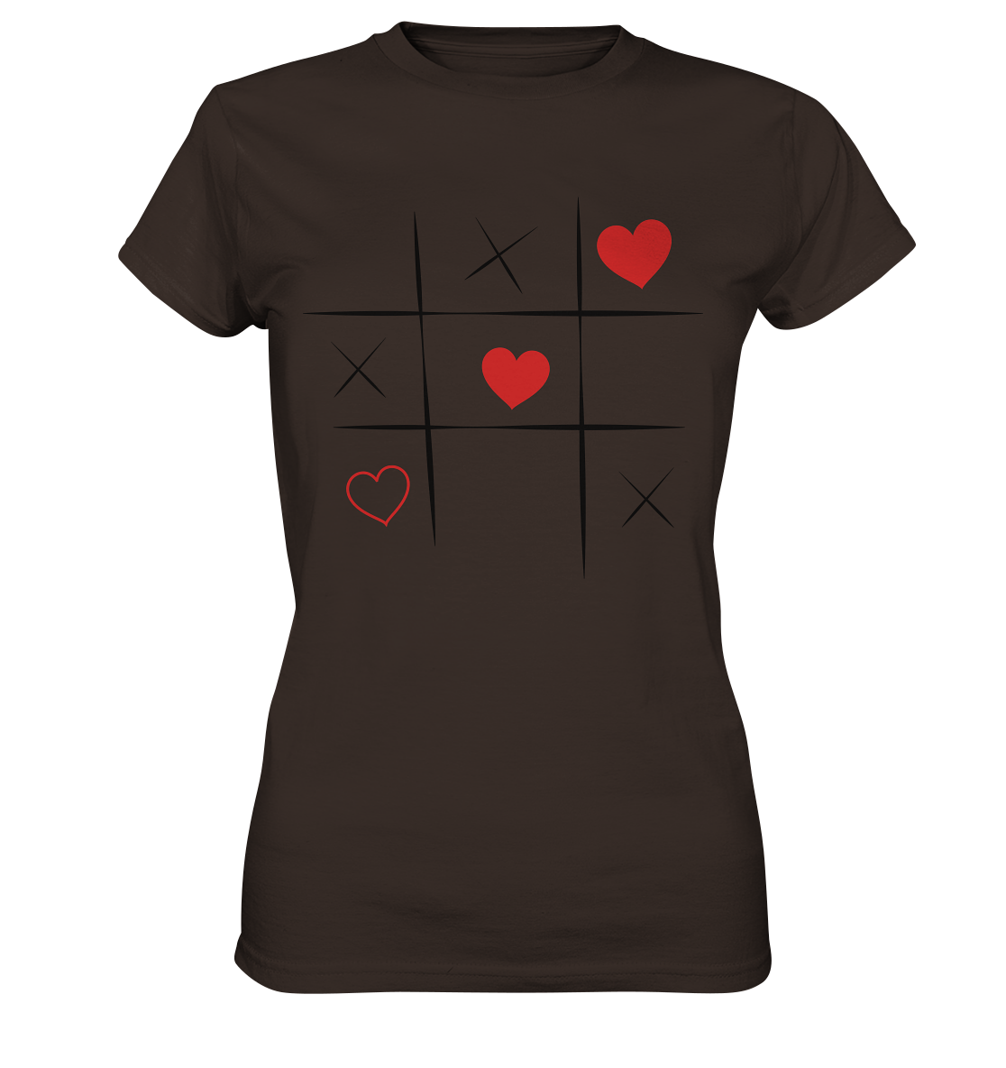 Tic-Tac-Love - Ladies Premium Shirt