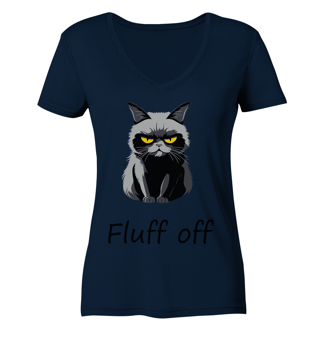 Fluff off - Ladies V-Neck Shirt