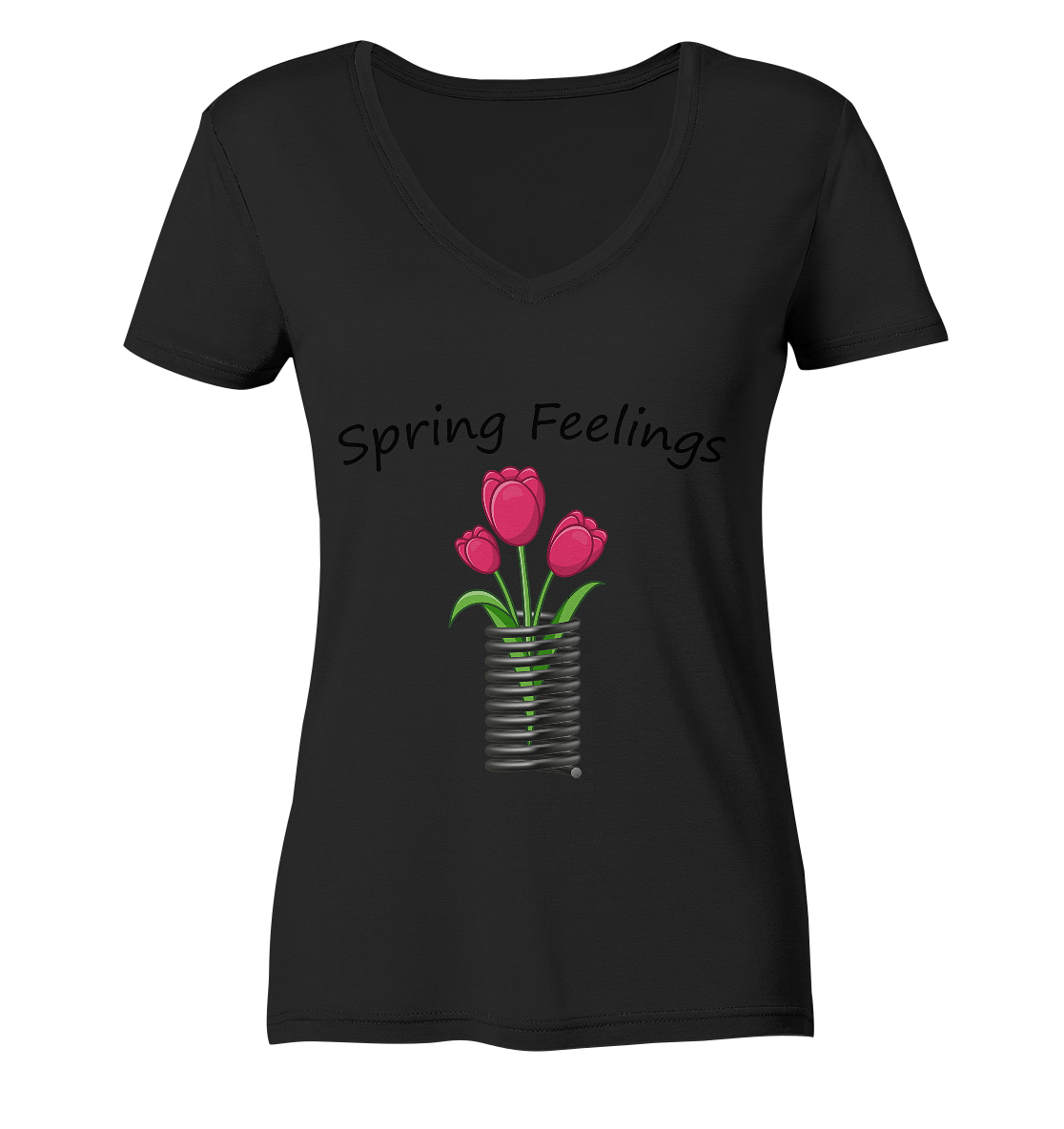 Spring Feelings - Ladies V-Neck Shirt