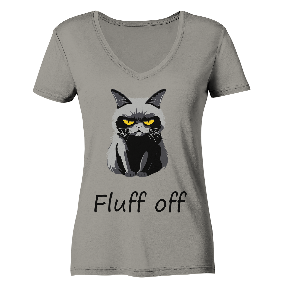 Fluff off - Ladies V-Neck Shirt