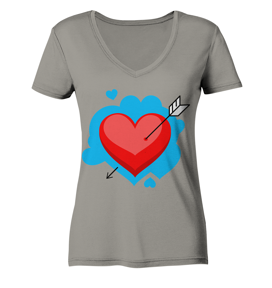 Heart - Ladies V-Neck Shirt