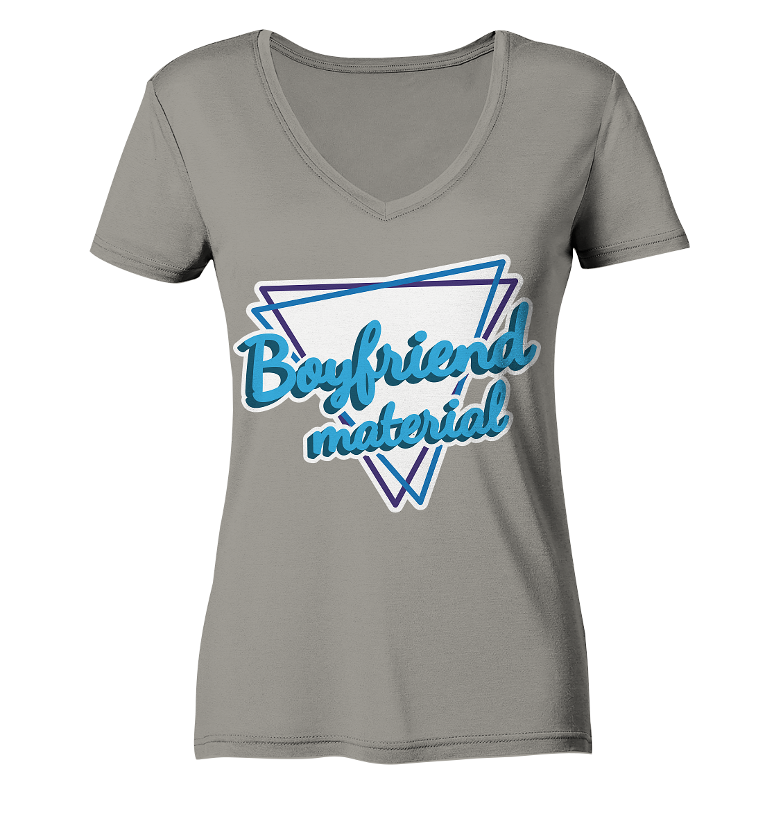 Boyfriend material - Ladies V-Neck Shirt