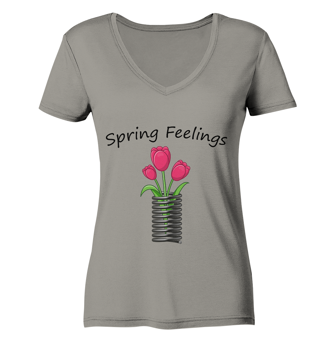 Spring Feelings - Ladies V-Neck Shirt