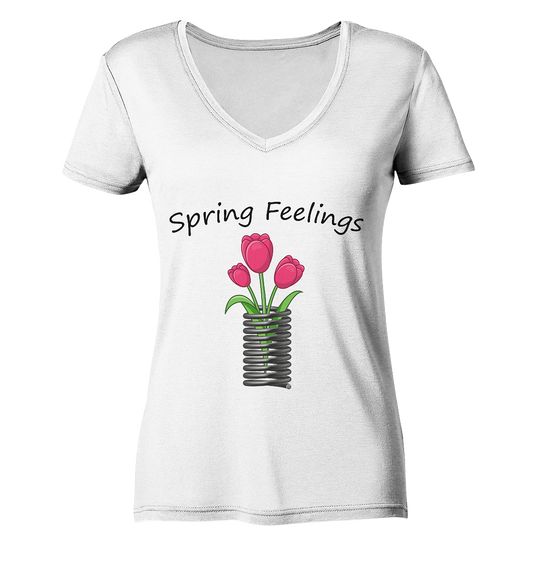 Spring Feelings - Ladies V-Neck Shirt