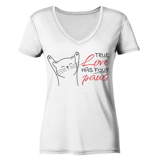 True Paw Love - Ladies V-Neck Shirt