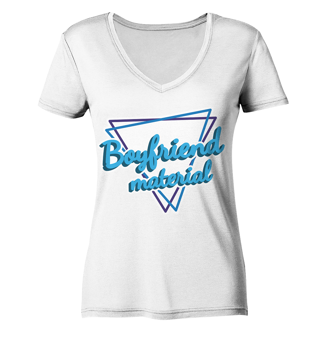 Boyfriend material - Ladies V-Neck Shirt