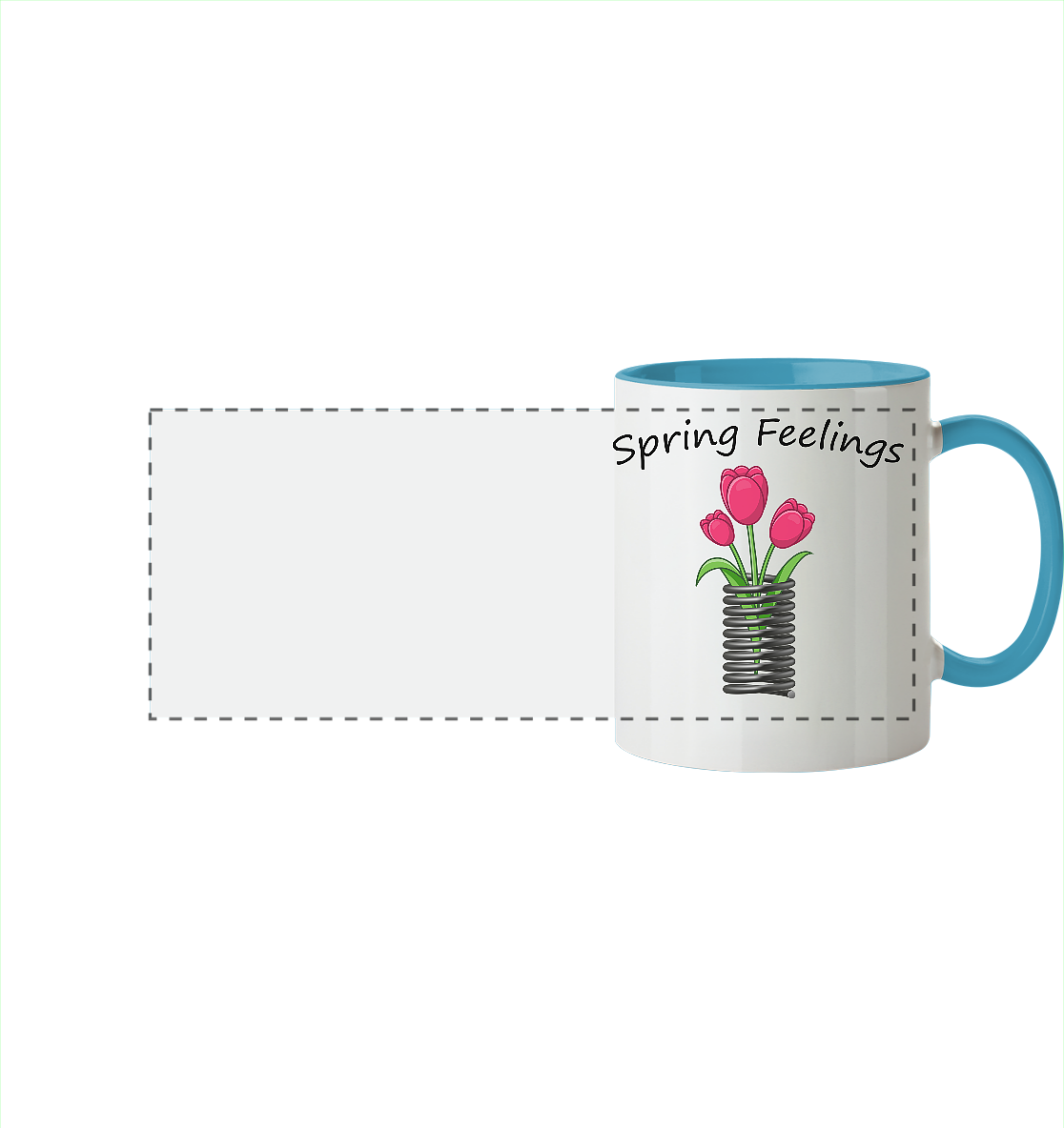 Spring Feelings - Panorama Tasse zweifarbig