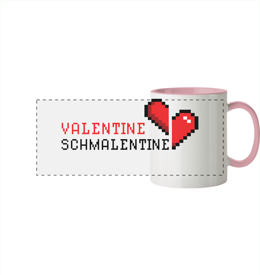 Valentine Schmalentine - Panorama Tasse zweifarbig