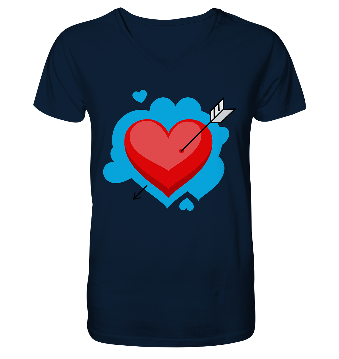 Heart - V-Neck Shirt