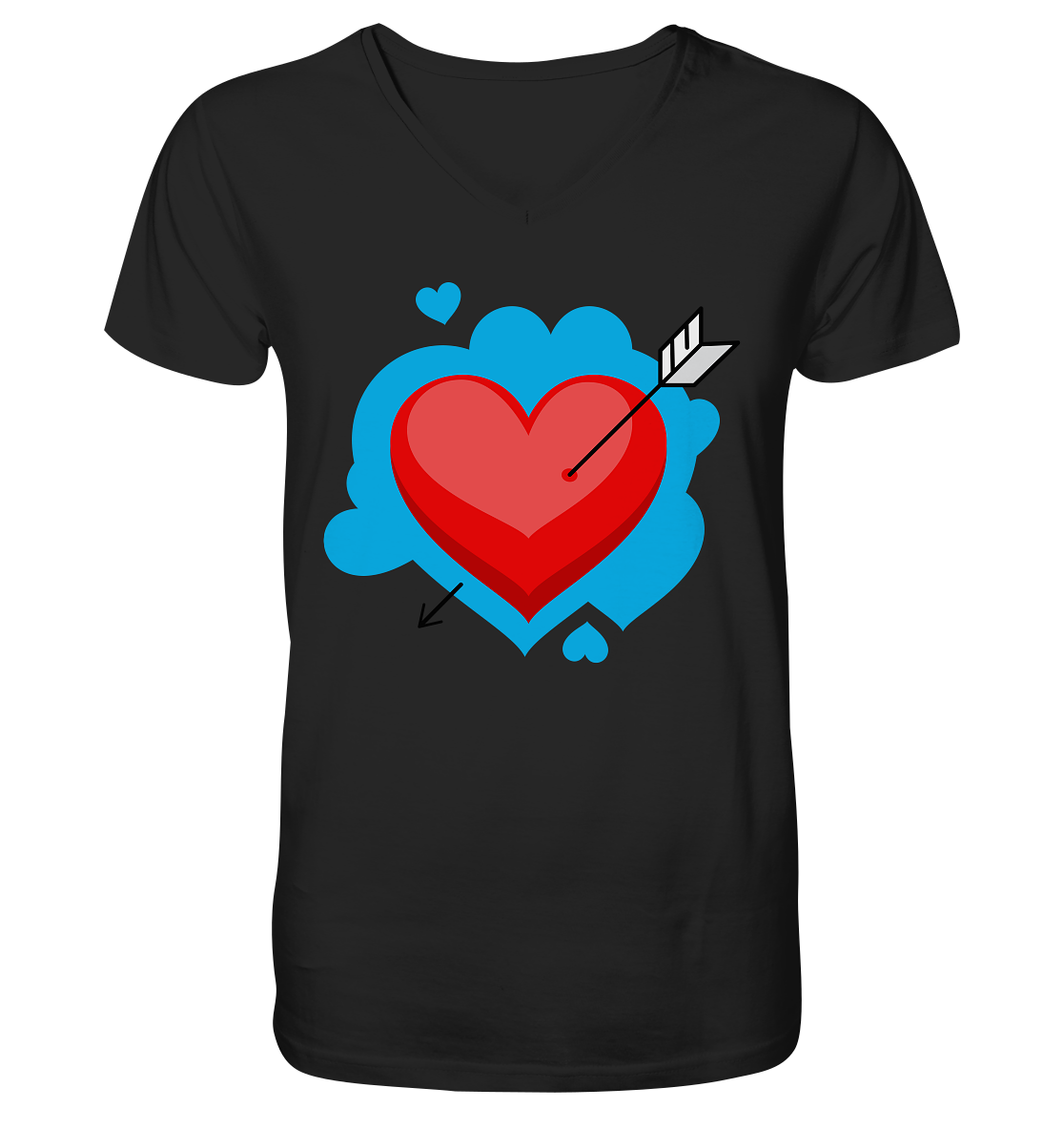 Heart - V-Neck Shirt