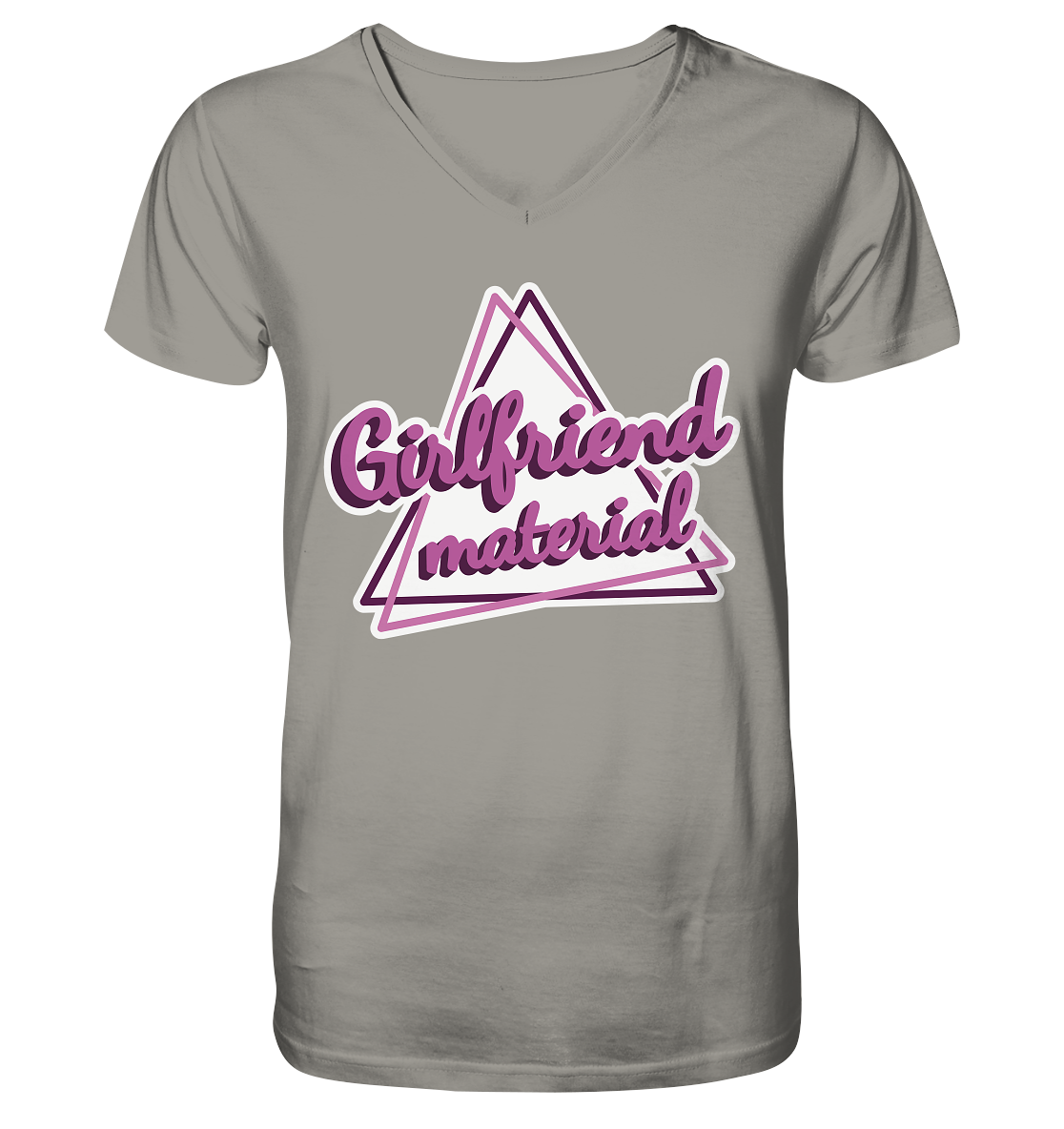 Girlfriend material - V-Neck Shirt