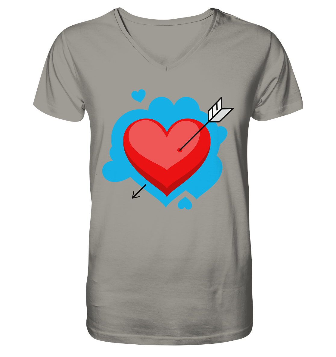 Heart - V-Neck Shirt