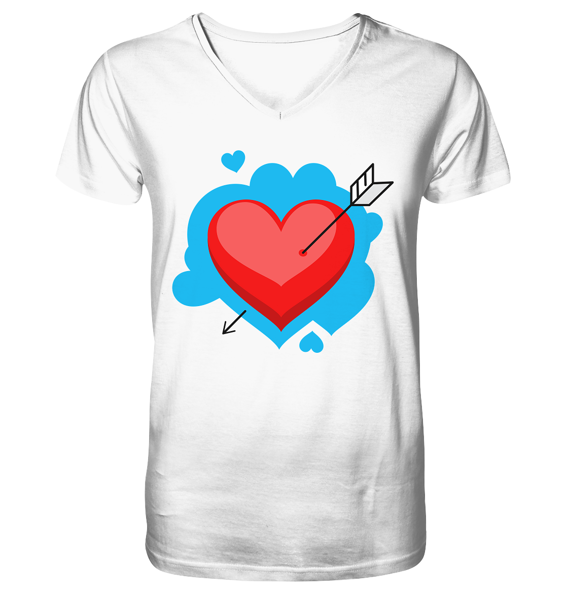 Heart - V-Neck Shirt